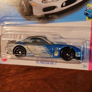 Hot Wheels 95 Mazda RX-7 Silver 2021 Car NIP